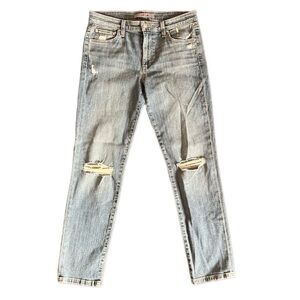 JOE’S Denim Jeans Distressed Mid Ride Ankle Size 26